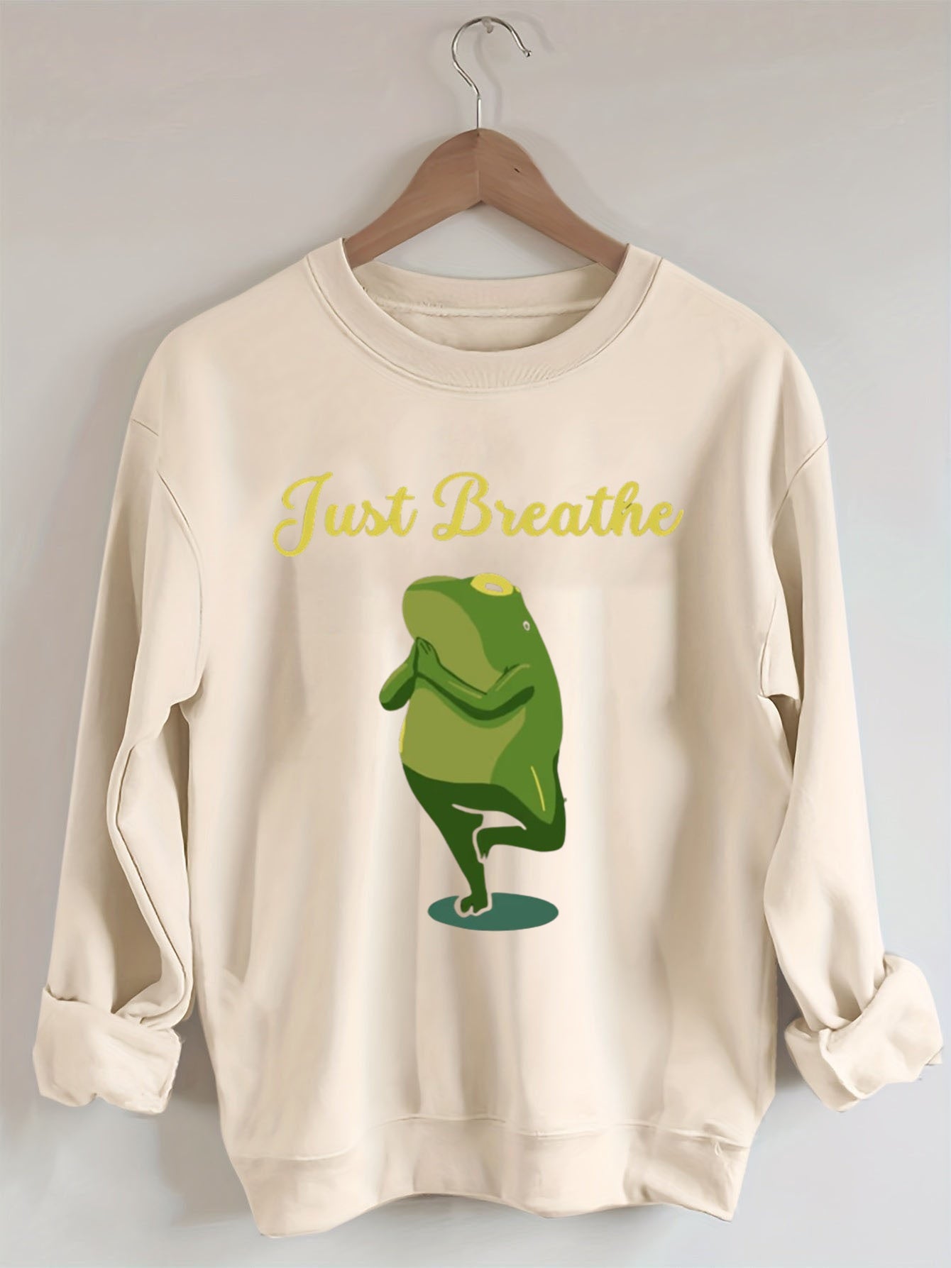 Funny Frog Yoga Gift Meditation Pilates Yoga Sweatshirt