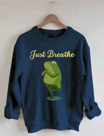 Funny Frog Yoga Gift Meditation Pilates Yoga Sweatshirt