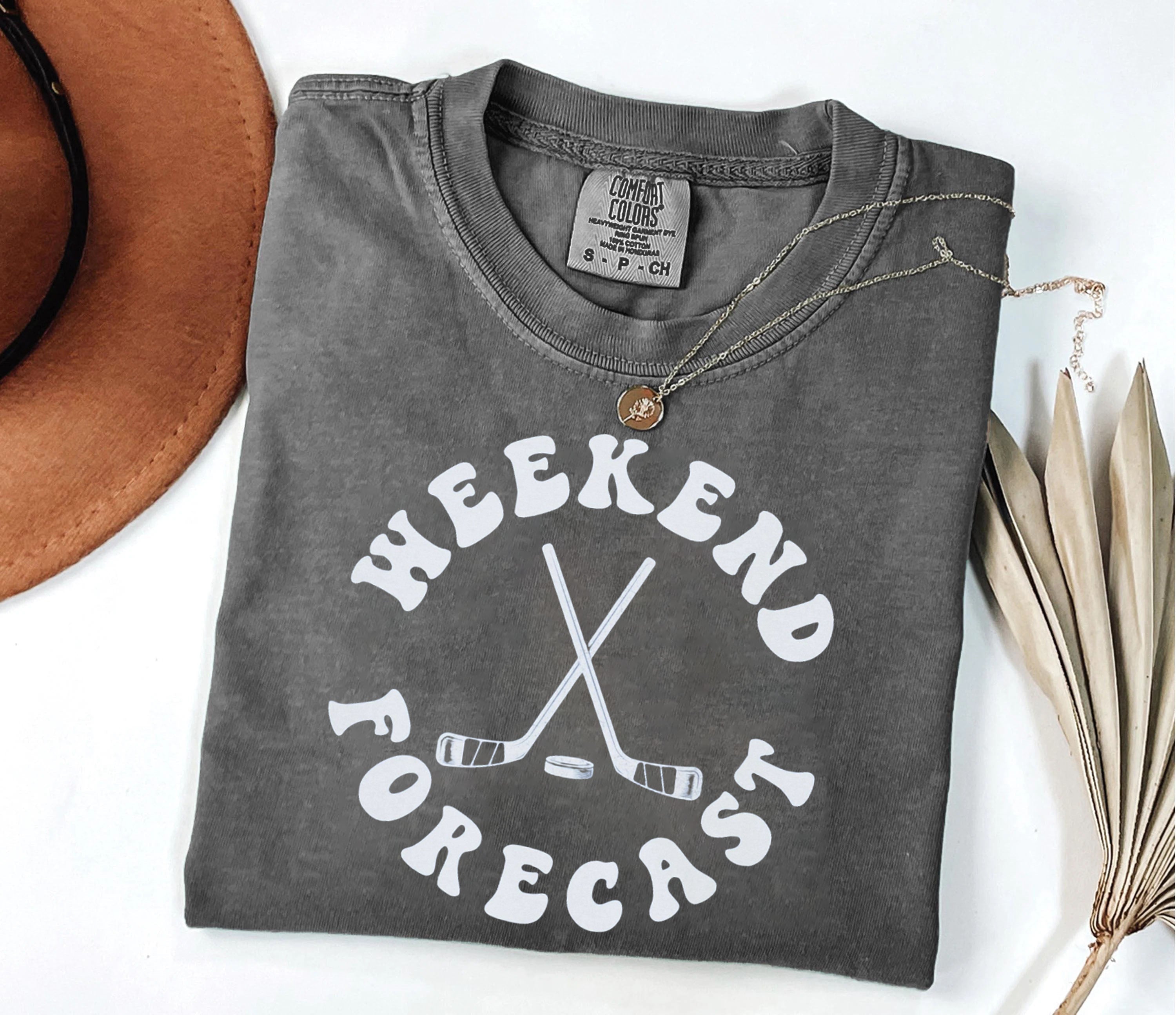 Comfort Colors® Weekend Forecast Hockey T-shirt