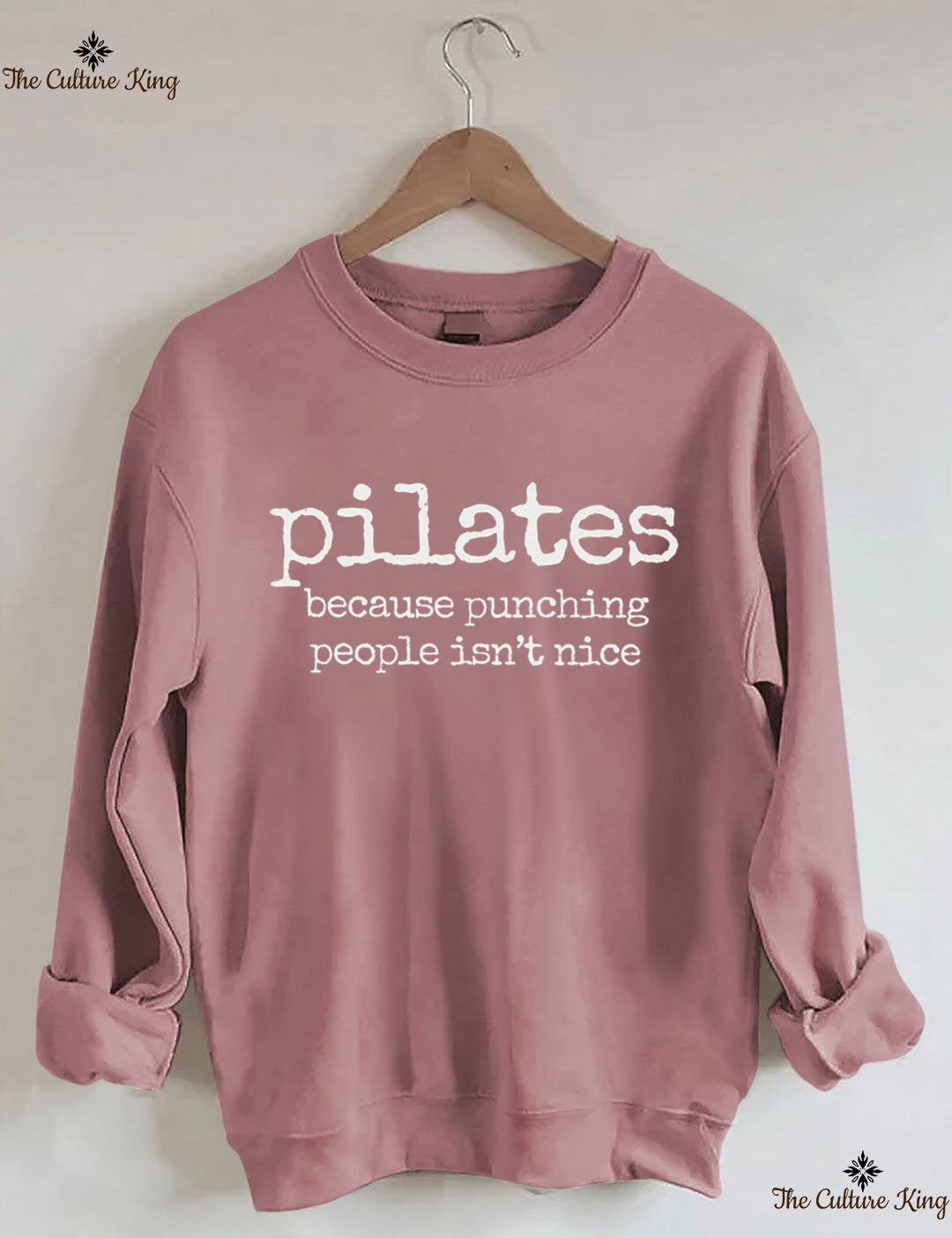 Pilates Because Punching People Isnt Nice Sweatshirt