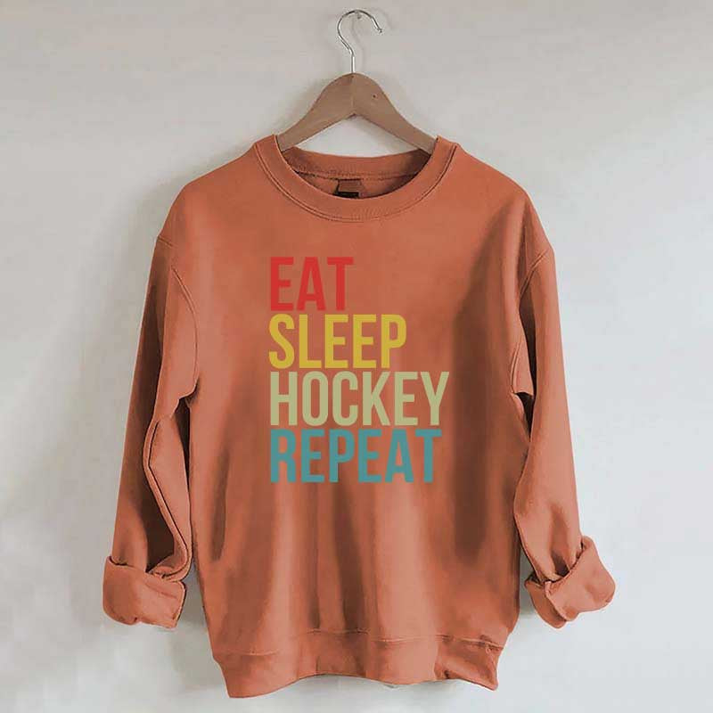 Eat Sleep Hockey Repeat Sweatshirt