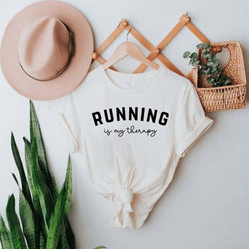 Running Is My Therapy T-shirt