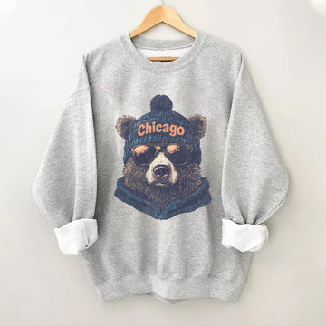 Comfort Colors Chicago Football Mascot Sweatshirt