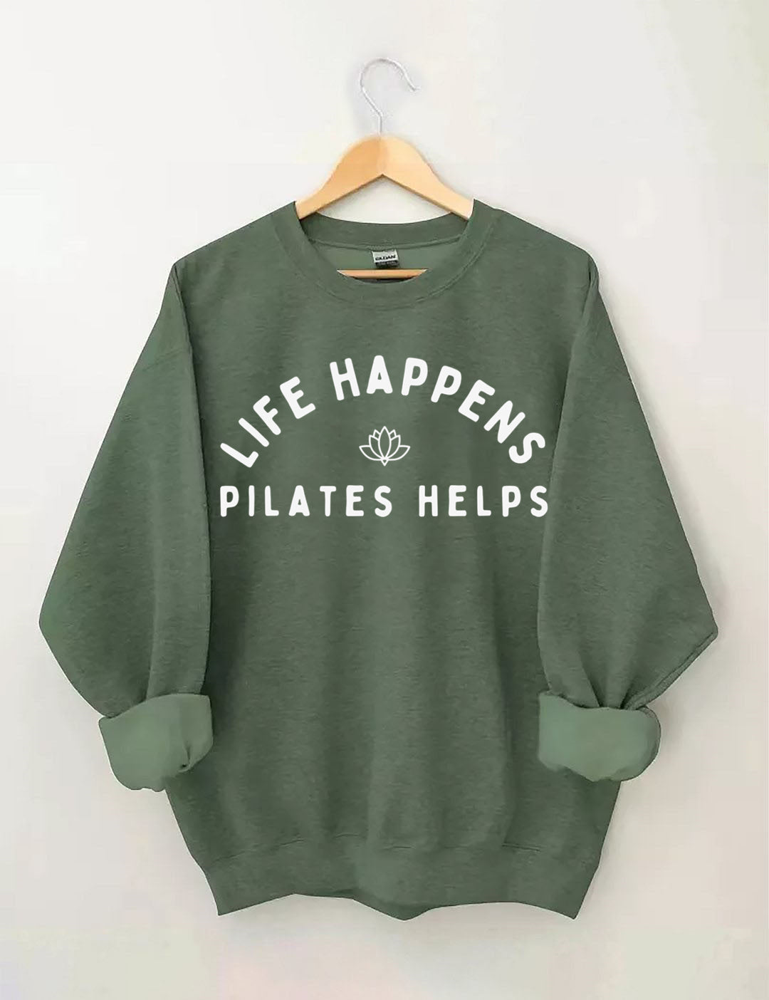Life Happens Pilates Helps Sweatshirt