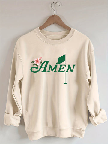 Golf Amen Azalea Pink Golf Tournament Sweatshirt