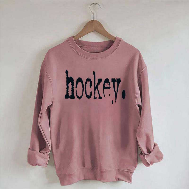 Hockey Typography Sweatshirt