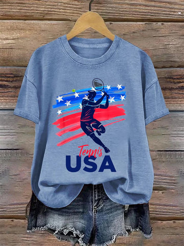 Women's Tennis Print Shirt