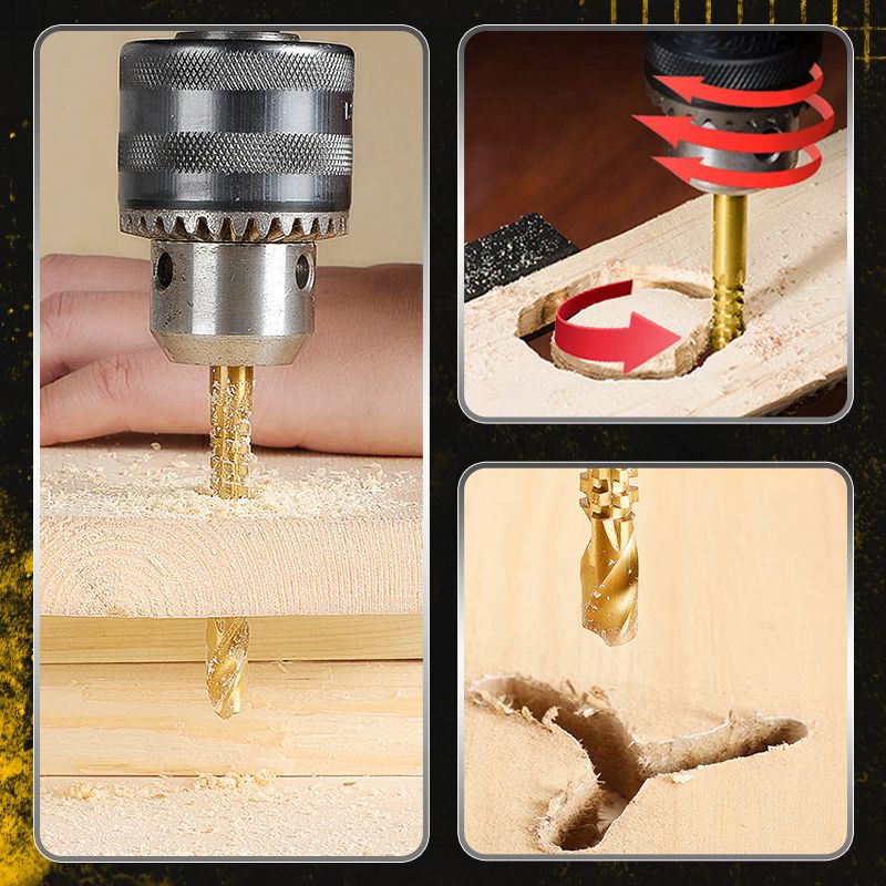 🛠️ LIMITED-TIME 49% OFF! ✨ Twist Drill Bit Set – Titanium-Coated. Serrated. Multi-Material 🔩