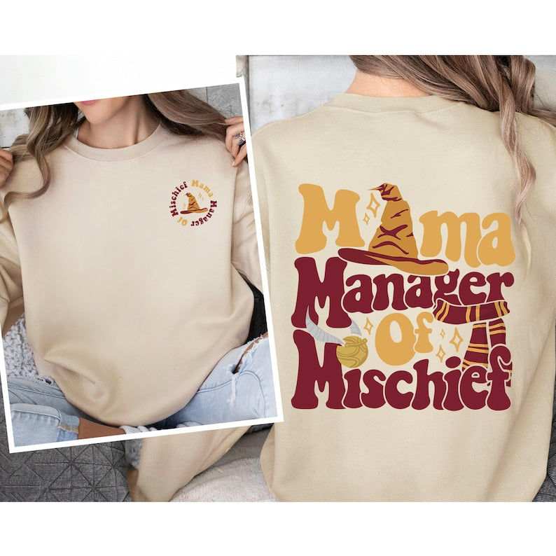 Mama Manager Of Mischief Sweatshirt