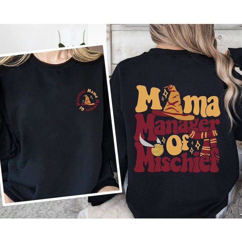 Mama Manager Of Mischief Sweatshirt
