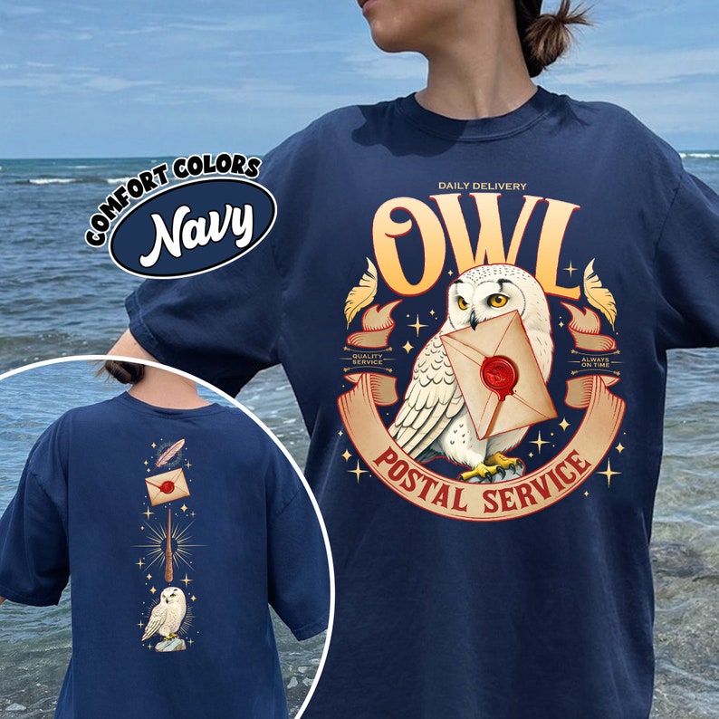 Owl Postal Service Comfort Colors Shirt