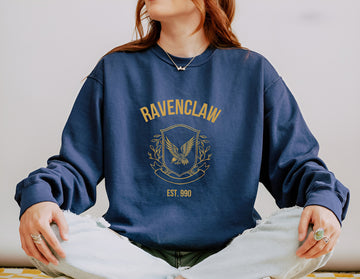 Ravenclaw Comfort Colors Hogwarts House Sweatshirt