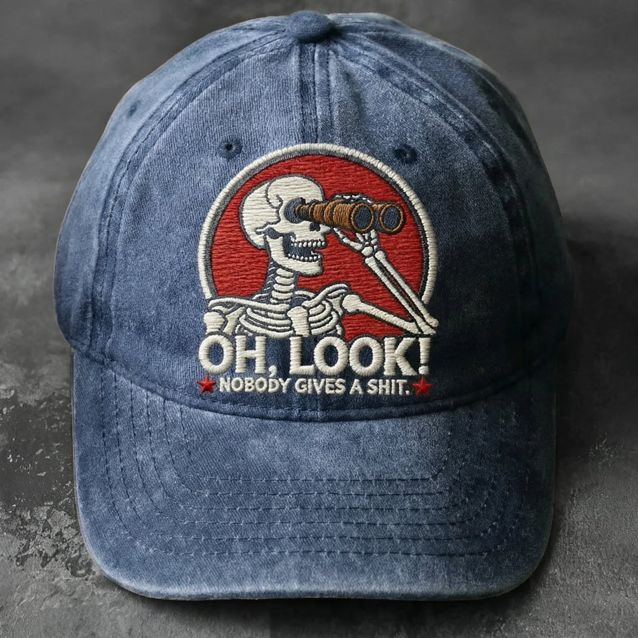 Oh Look Nobody Gives A Sh*t Embroidered Cap