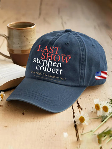 🔥Buy 3 Get 15% Off🔥Retro Last Show 05.21.2026 The Night The Laughter Died After The Opening Monol, Hopefully People Laughed During The Show Print Baseball Cap