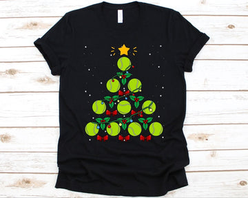 Tennis Ball Christmas Tree T-shirt