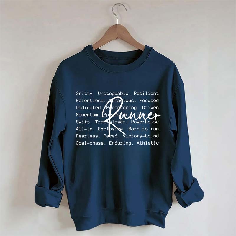 Runner Words Marathon Sweatshirt